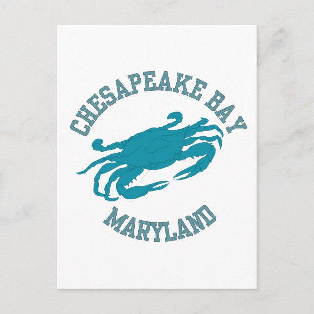 Chesapeake Bay  Blue Crab Postcard (Front)