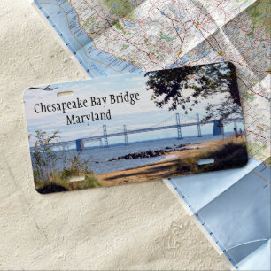 Chesapeake Bay Bridge Aluminum License Plate