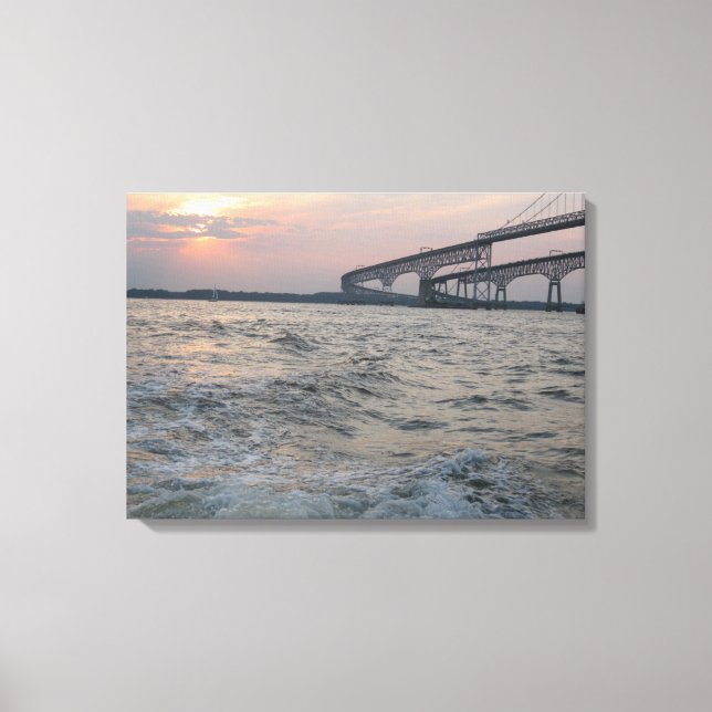 Chesapeake Bay Bridge photo Canvas Print (Front)