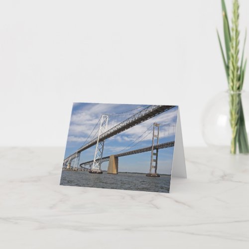 Chesapeake Bay Bridge Thank You Card