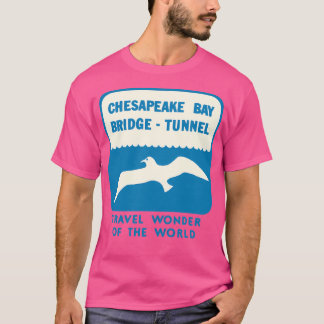 Chesapeake Bay Bridge Tunnel Vintage Travel Decal T-Shirt