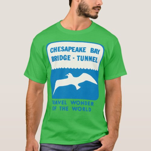 Chesapeake Bay Bridge Tunnel Vintage Travel  T_Shirt