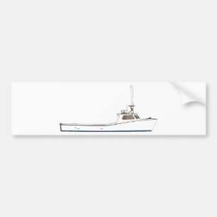 Chesapeake Bay Deadrise Boat Bumper Sticker