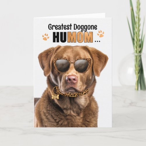 Chesapeake Bay Dog Best HuMOM Ever Mothers Day Holiday Card