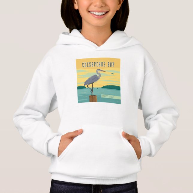 Chesapeake Bay Largest Estuary In North America Hoodie (Front)