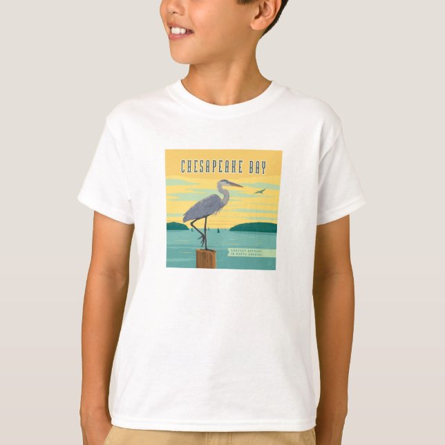 Chesapeake Bay Largest Estuary In North America T-Shirt (Front)