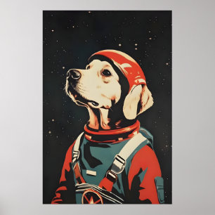 Chesapeake Bay Retriever Astronaut Poster