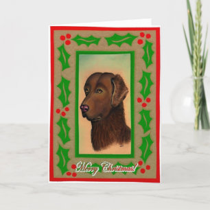Chesapeake Bay Retriever Dog Blank Christmas Card