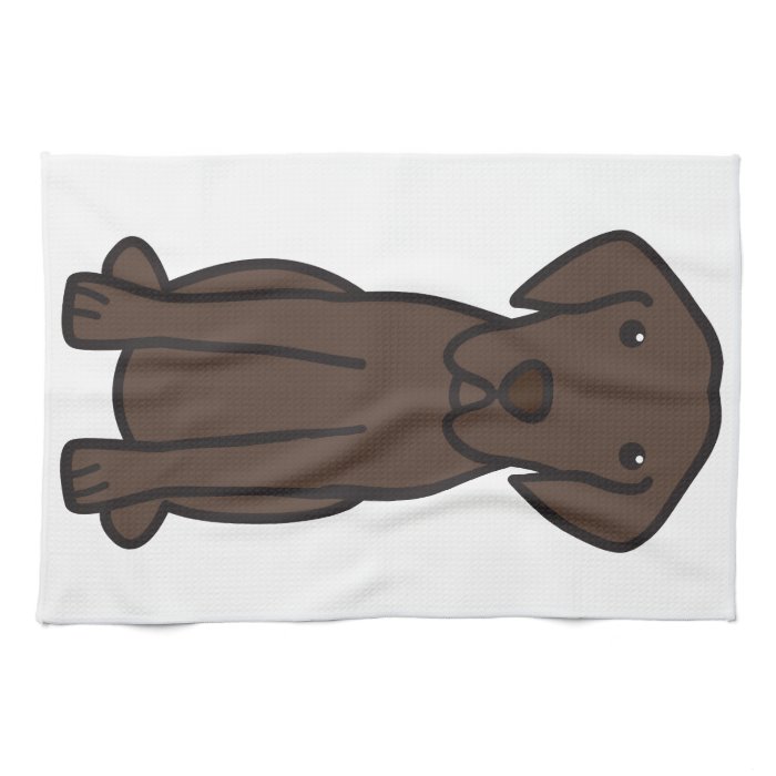 Chesapeake Bay Retriever Dog Cartoon Hand Towels