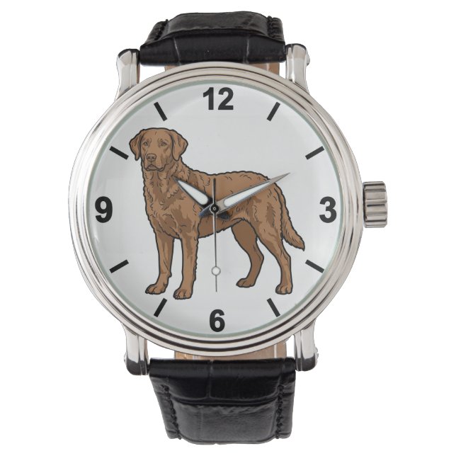 Chesapeake Bay Retriever Dog Wrist Watch (Front)