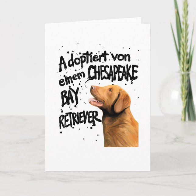 Chesapeake Bay Retriever Gift Card (Front)