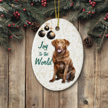 Chesapeake Bay Retriever Joy to the World Holiday