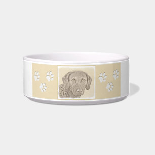 Chesapeake Bay Retriever Painting Original Dog Art Bowl