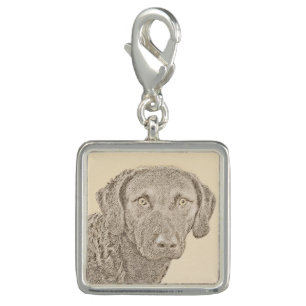 Chesapeake Bay Retriever Painting Original Dog Art Charm