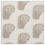 Chesapeake Bay Retriever Painting Original Dog Art Fabric