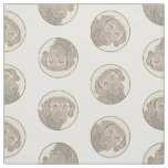 Chesapeake Bay Retriever Painting Original Dog Art Fabric
