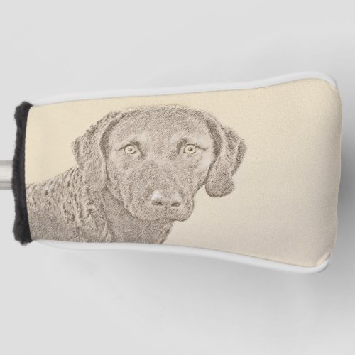 Chesapeake Bay Retriever Painting Original Dog Art Golf Head Cover