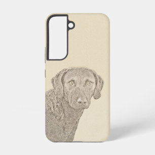Chesapeake Bay Retriever Painting Original Dog Art Samsung Galaxy S22 Case