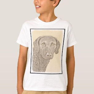 Chesapeake Bay Retriever Painting Original Dog Art T-Shirt