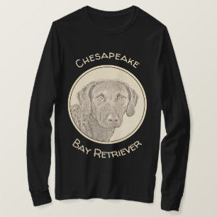 Chesapeake Bay Retriever Painting Original Dog Art T-Shirt