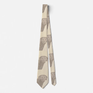 Chesapeake Bay Retriever Painting Original Dog Art Tie