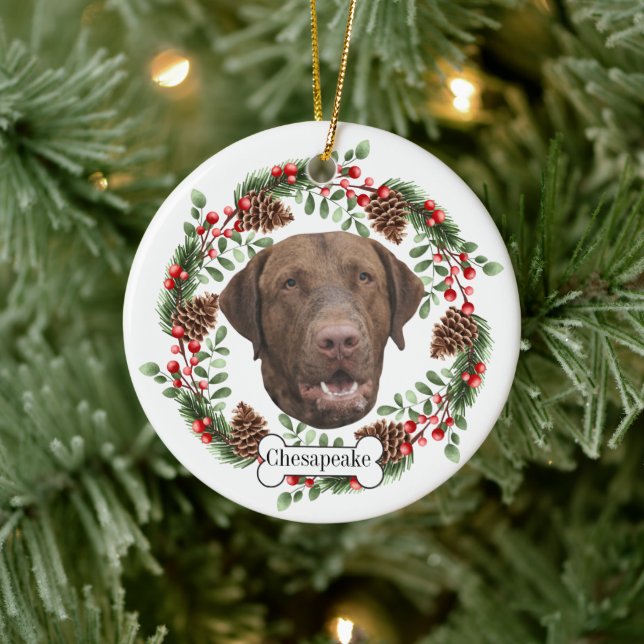Chesapeake Bay Retriever Personalized Pet Ornament (Tree)