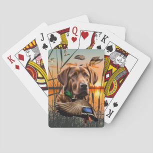 Chesapeake Bay Retriever Playing Cards, Mallard Poker Cards