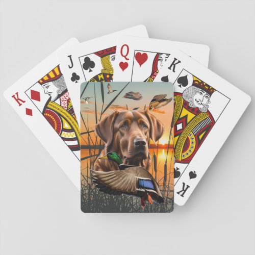 Chesapeake Bay Retriever Playing Cards Mallard Poker Cards