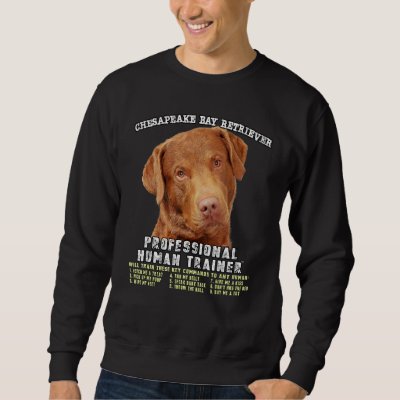 Chesapeake Bay Retriever Professional Human Traine Sweatshirt