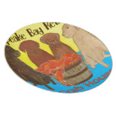 Chesapeake Bay Retriver Crabhouse Plate (Right Side)