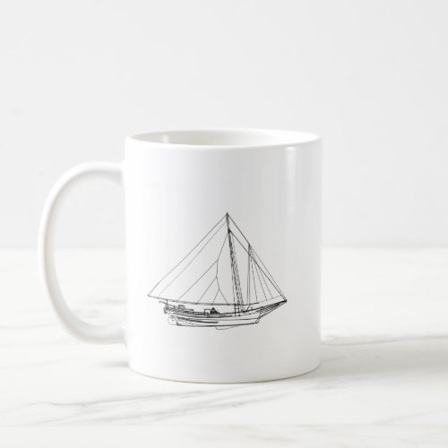 Chesapeake Bay Skipjack Sailboat Coffee Mug