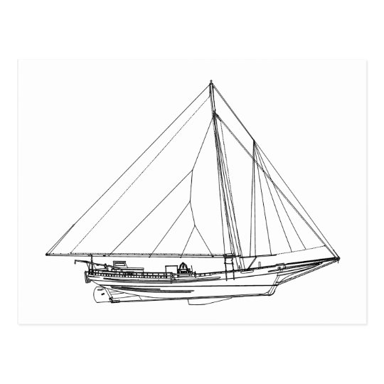 Chesapeake Bay Skipjack Sailboat Postcard | Zazzle.com