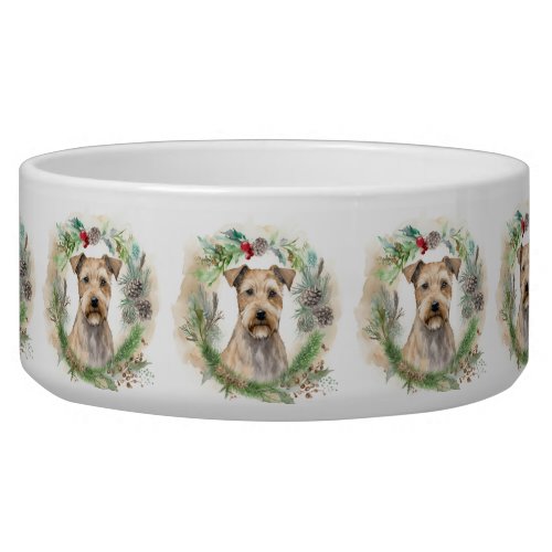 Chesapeake Bay Terrier Christmas Wreath Festive Bowl