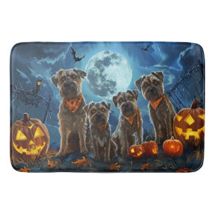 Chesapeake Bay Terrier Halloween Spooky Bath Mat