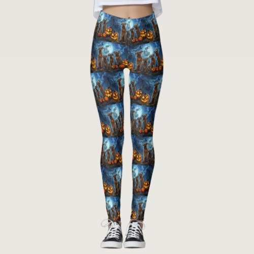 Chesapeake Bay Terrier Halloween Spooky Leggings