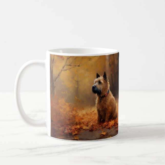 Chesapeake Bay Terrier in Autumn Leave             Coffee Mug (Left)