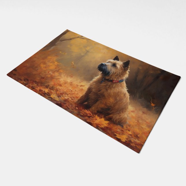 Chesapeake Bay Terrier in Autumn Leave             Doormat (Angled)