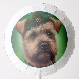 Chesapeake Bay Terrier in St. Patrick's Day Dress  Balloon