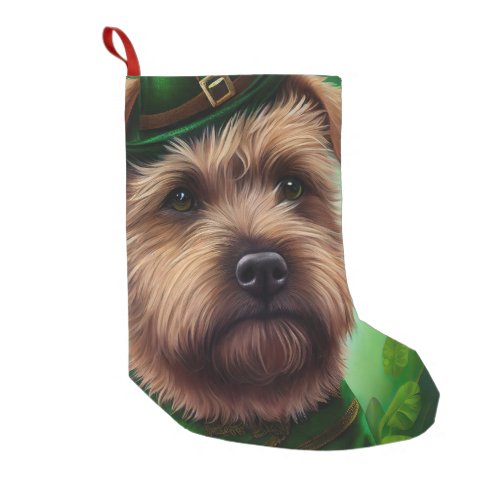 Chesapeake Bay Terrier in St Patricks Day Dress Small Christmas Stocking