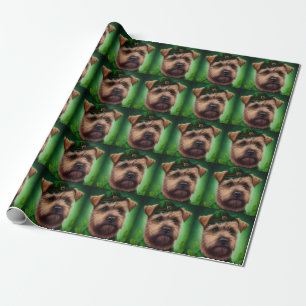 Chesapeake Bay Terrier in St. Patrick's Day Dress Wrapping Paper