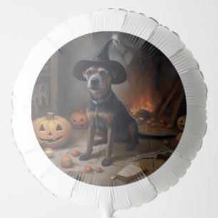 Chesapeake Bay Terrier Pumpkins Halloween Scary Balloon