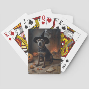 Chesapeake Bay Terrier Pumpkins Halloween Scary Poker Cards
