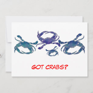 Chesapeake Blue Crabs Invitation