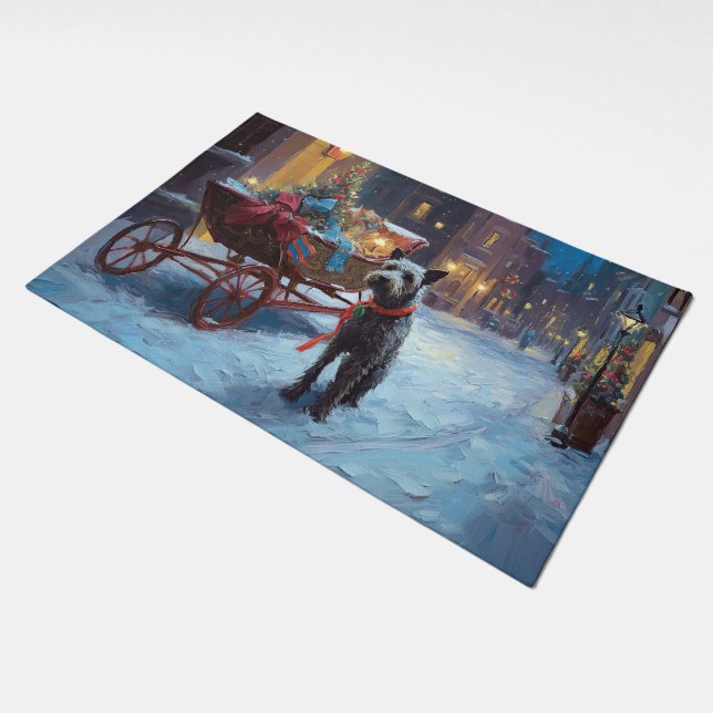 Chesapeake Christmas Festive Season Doormat (Angled)