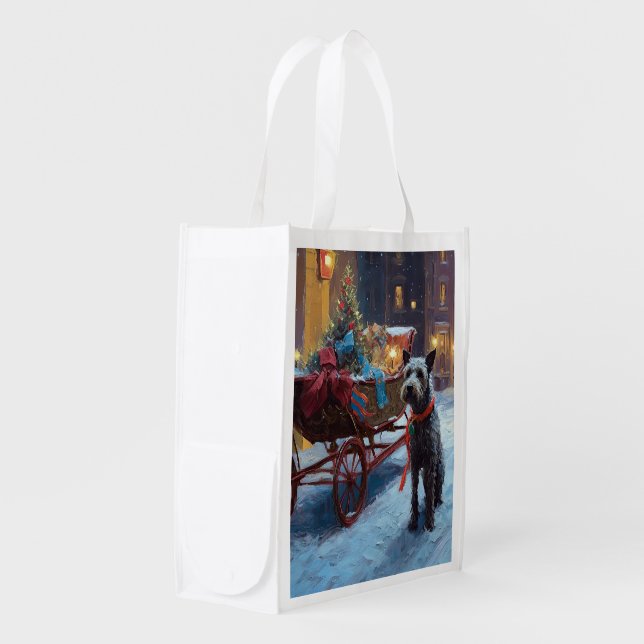 Chesapeake Christmas Festive Season Grocery Bag (Front Side)
