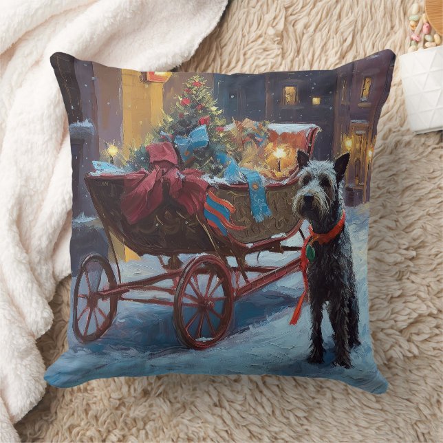 Chesapeake Christmas Festive Season Throw Pillow (Blanket)