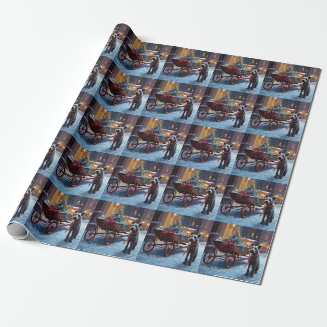 Chesapeake Christmas Festive Season Wrapping Paper (Unrolled)