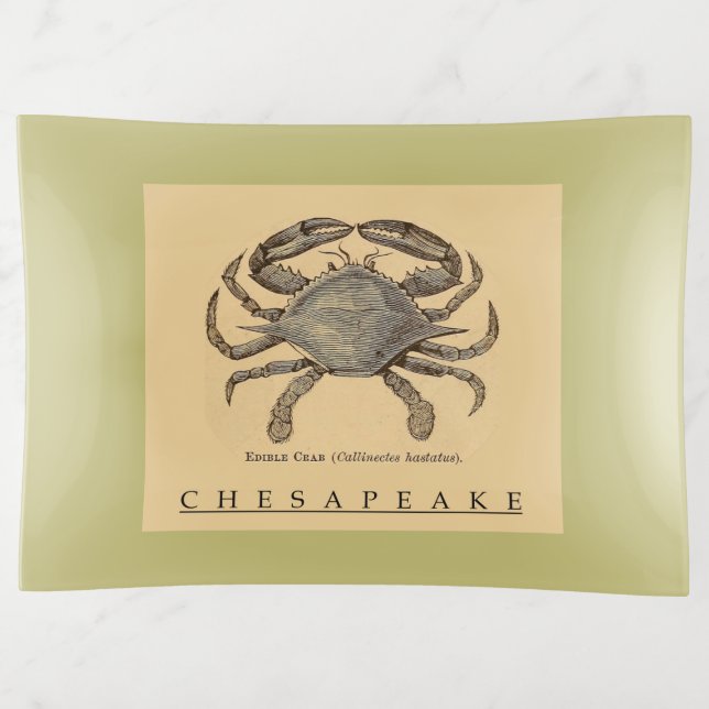 Chesapeake Crab Trinket Tray (Front)