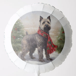 Chesapeake Dog in Snow Christmas Balloon