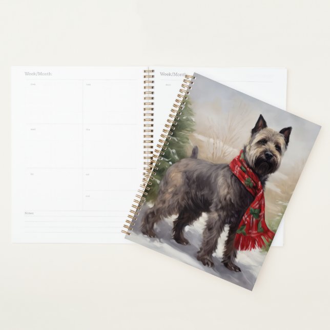 Chesapeake Dog in Snow Christmas Planner (Display)